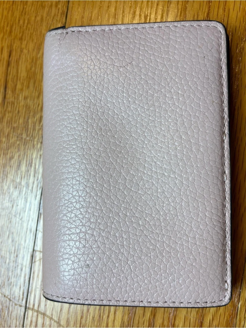 Michael Kors Blush Pink Pebbled Leather Compact Wallet with Gold Plate-LIKE NEW - Picture 6 of 8